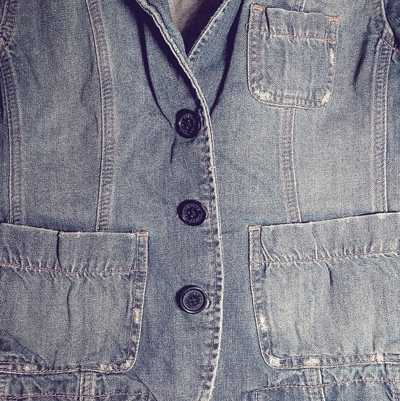 Abercrombie and Fitch Jeans distressed jacket - Picture 4 of 8